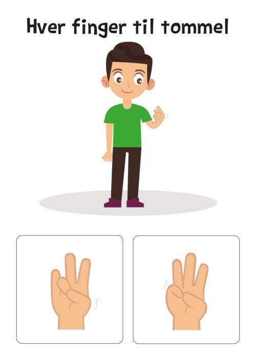 Hver finger til tommel (selv eller i flok)