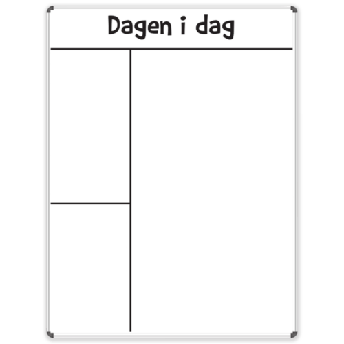 Strukturtavle til dagtilbud - Whiteboard 90x120 cm.