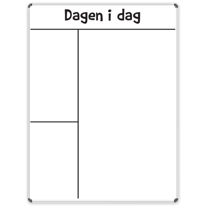 Strukturtavle til dagtilbud - Whiteboard 90x120 cm. - Billede 2