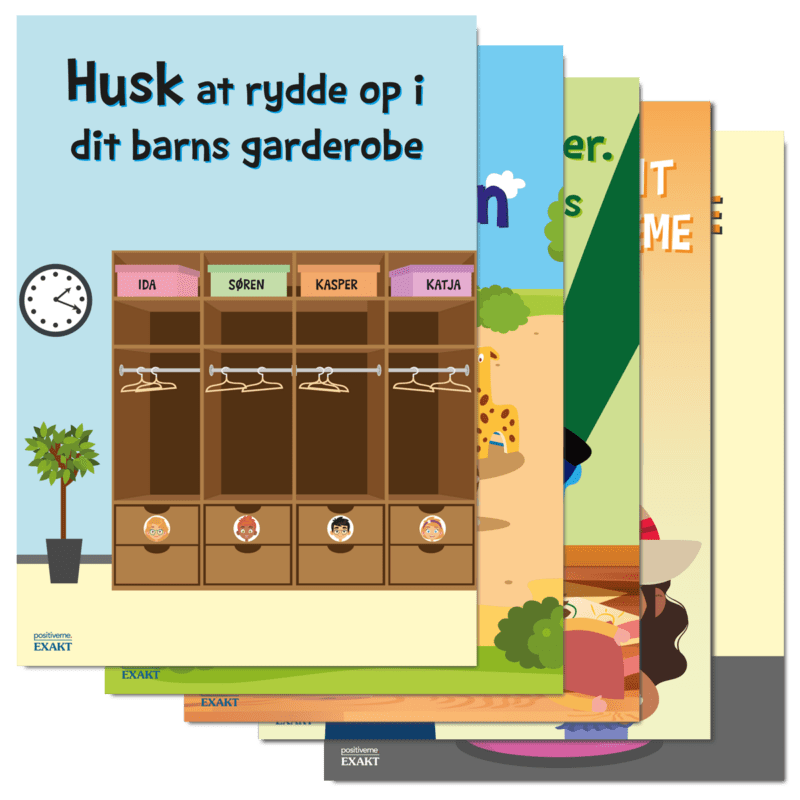 Cardboard plancher med budskabsplakater - Påmindelser