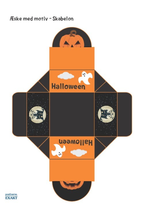 Æske med Halloweenmotiv