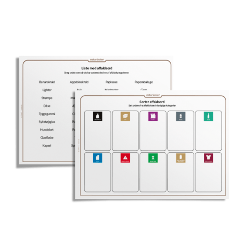 Sorter affaldsord - Udeskolen
