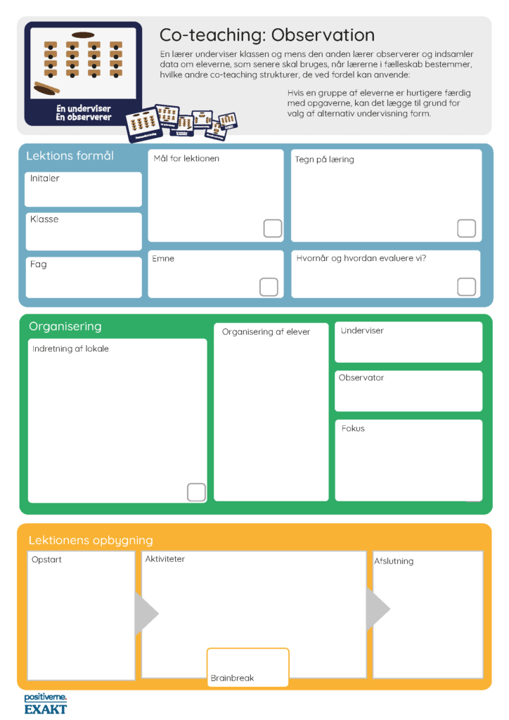 Co-teaching - En observere og en underviser_Side_1