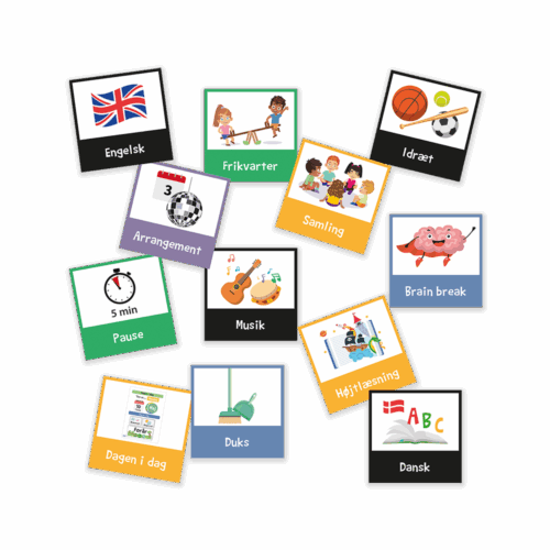 Piktogrammagneter til indskoling