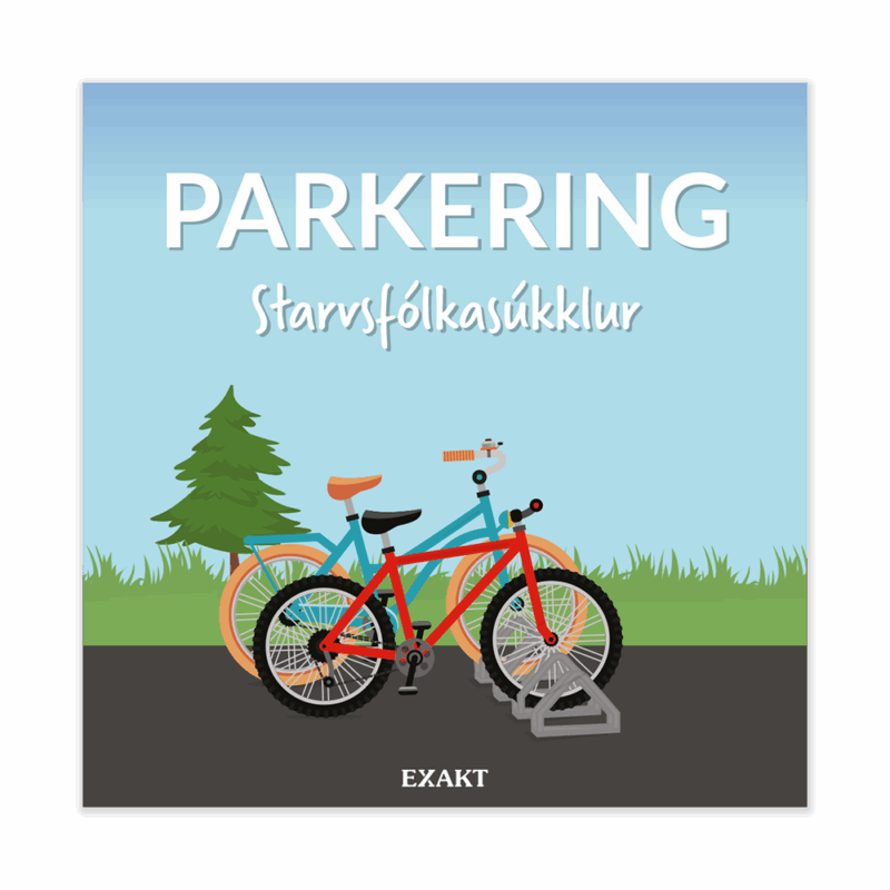 Hegnsskilt - Cykelparkering personale, Færøsk