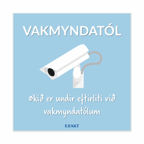 Hegnsskilt - Overvågning, Færøsk