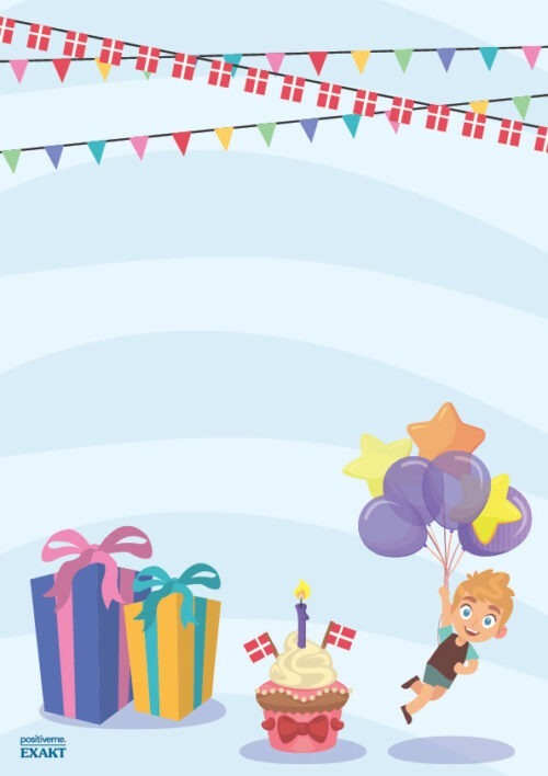 Info-Plakat - Fødselsdag, Invitation, Udfyld selv