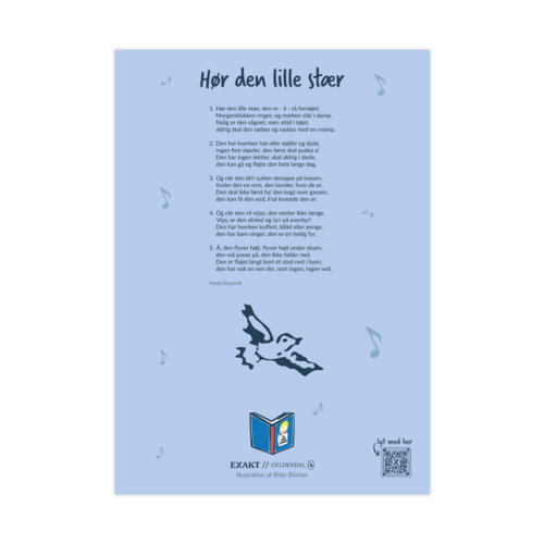 Hør den lille stær - Vægplade eller Sangplade