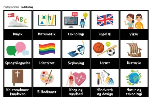 Piktogrammer - Fag til indskoling