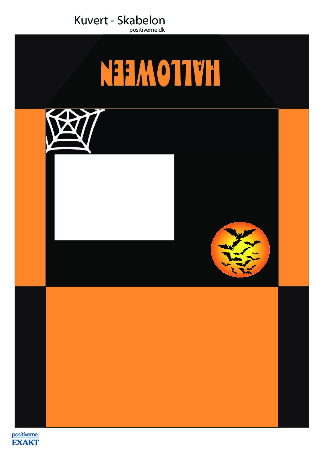 Kuvert med Halloweenmotiv