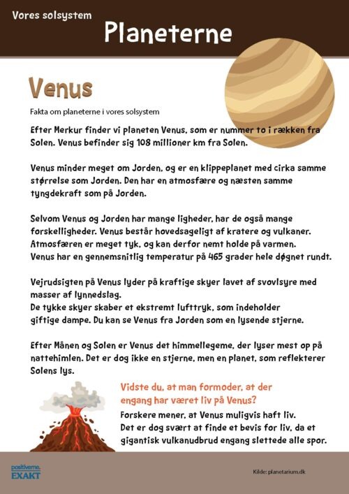 Fagtekst - Læs om Venus