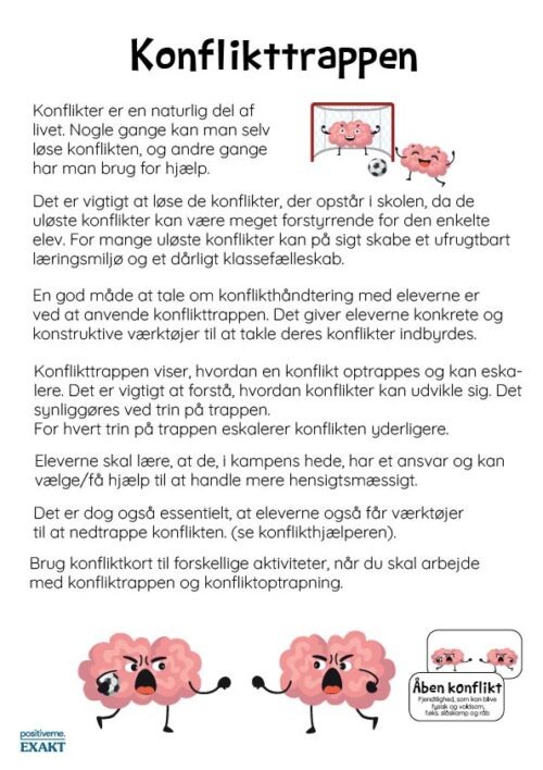 Konflikthåndteringsguide, Lærerværktøj