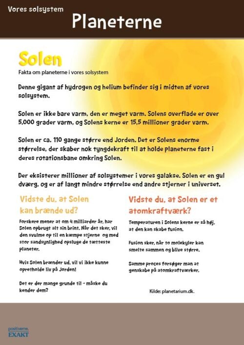 Fagtekst - Læs om Solen