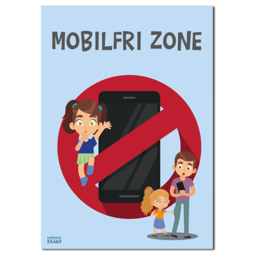 Budskabsskilt - Mobilfri zone