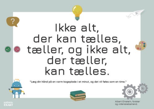 Kreativt citat nr. 7 - Ikke alt tæller...