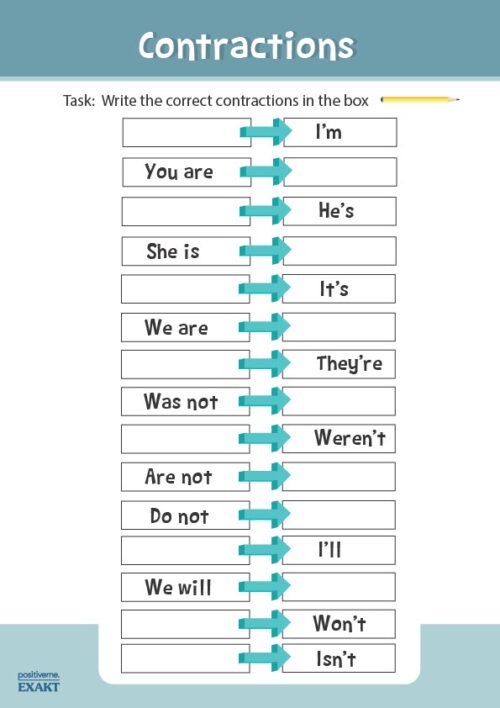 Contractions - Opgave 3