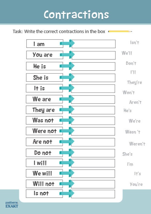 Contractions - Opgave 2