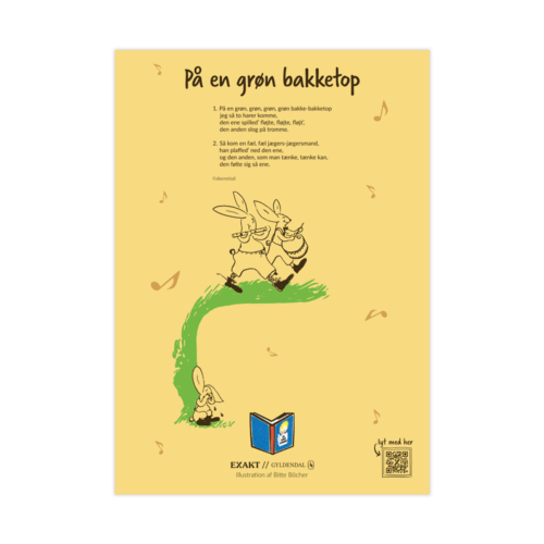 På en grøn bakketop - Vægplade eller Sangplade