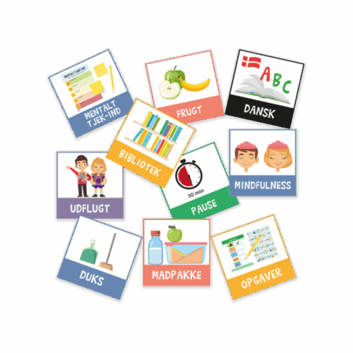 Piktogrammagneter Indskolingspakke - 77 stk.
