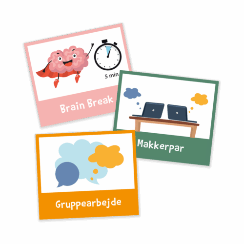 Piktogrammagneter med arbejdsformer