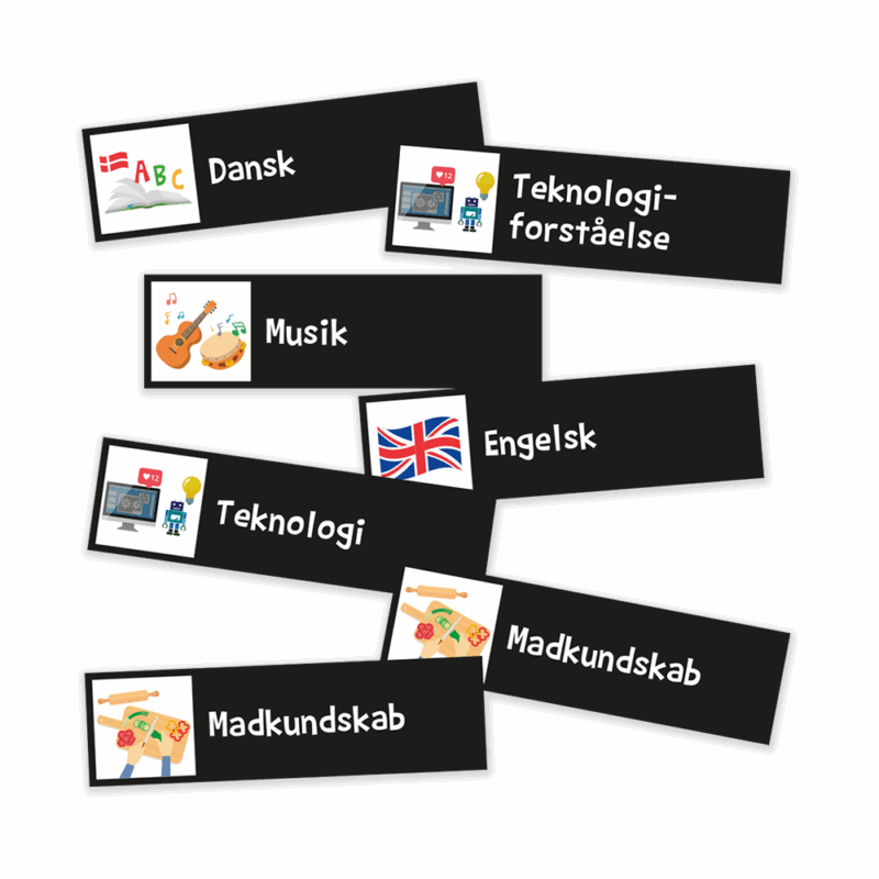 Piktogrammagneter - Fagpakke til mellemtrin, store