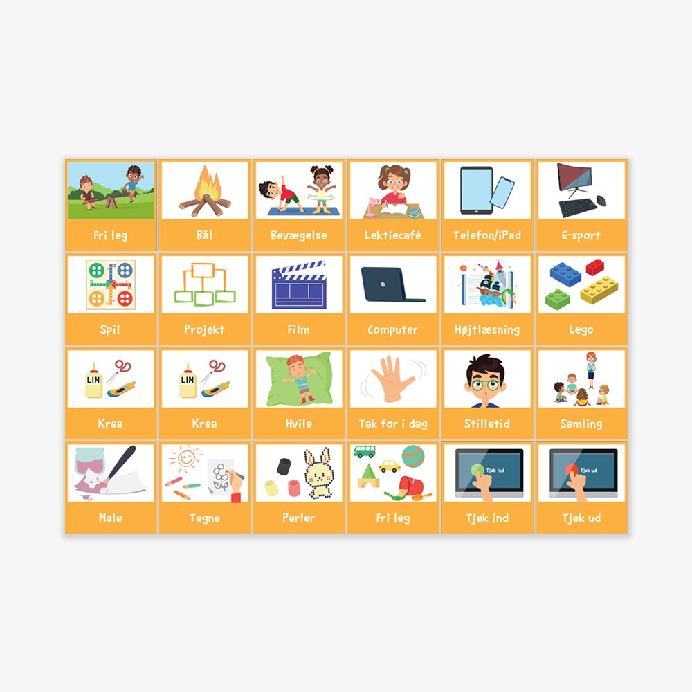 Piktogrammagneter SFO - 65 stk. - Billede 2