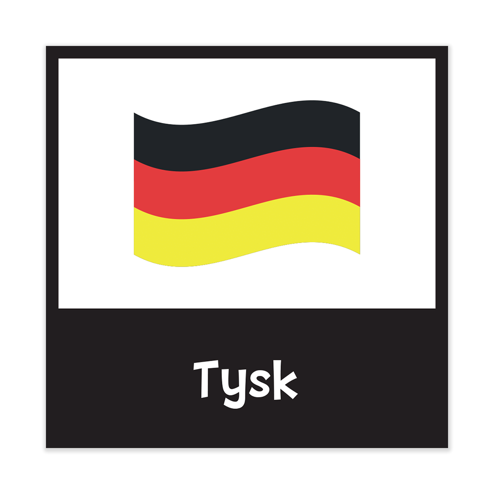 Piktogrammagneter – Pakke med Tysk