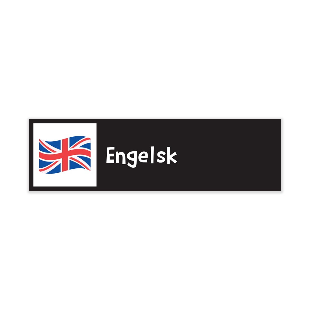 Piktogrammagneter - Pakke med Engelsk, store