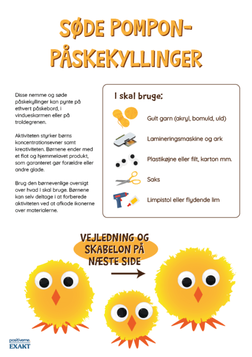 Pompom-påskekyllinger