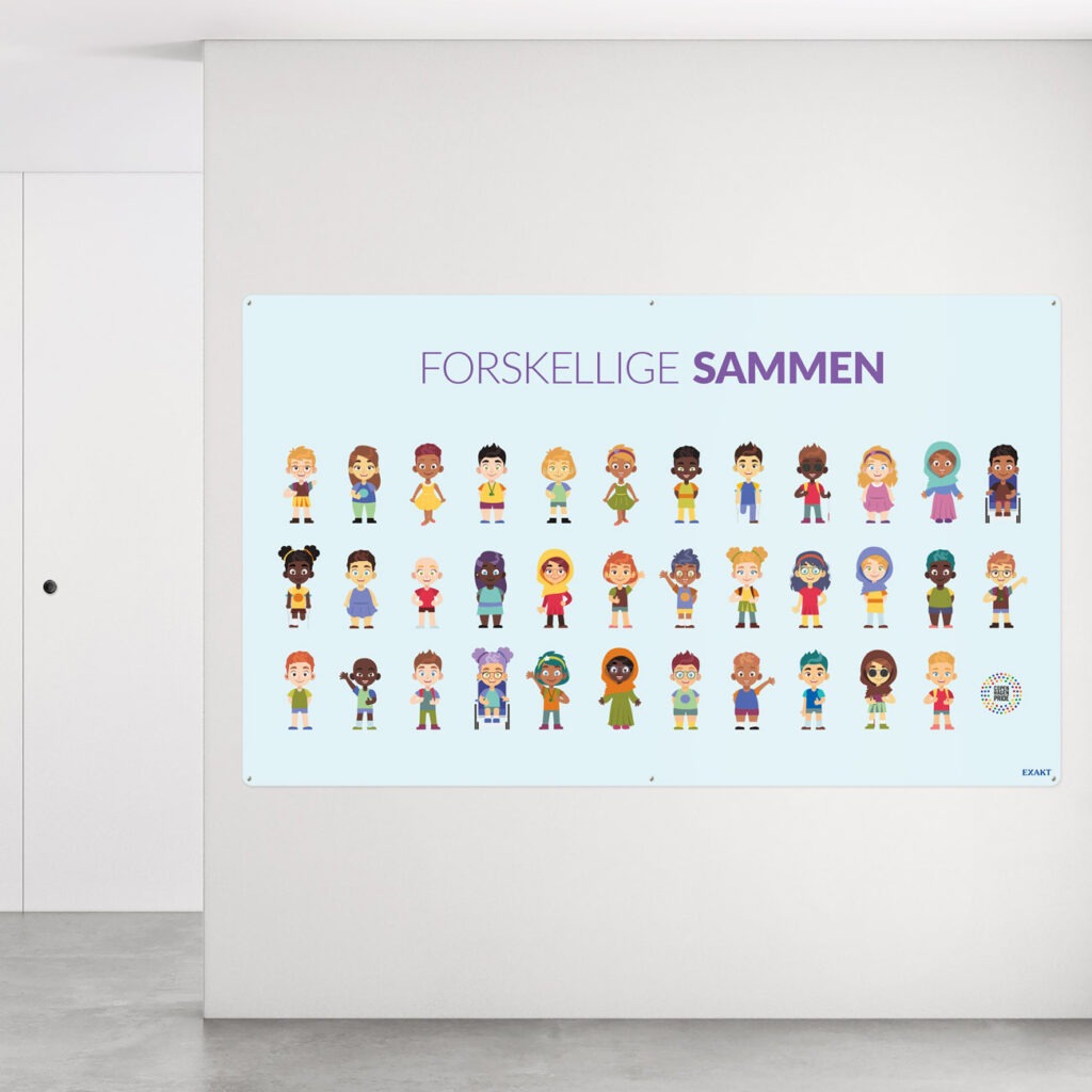 Vægplade med forskellige sammen