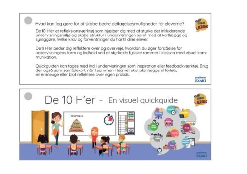 Quickguide - De 10 H'er, Lærerværktøj