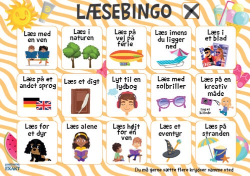 Sommer-læsebingo