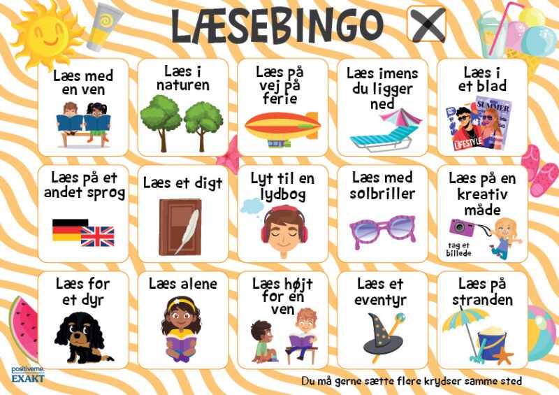 Sommer-læsebingo
