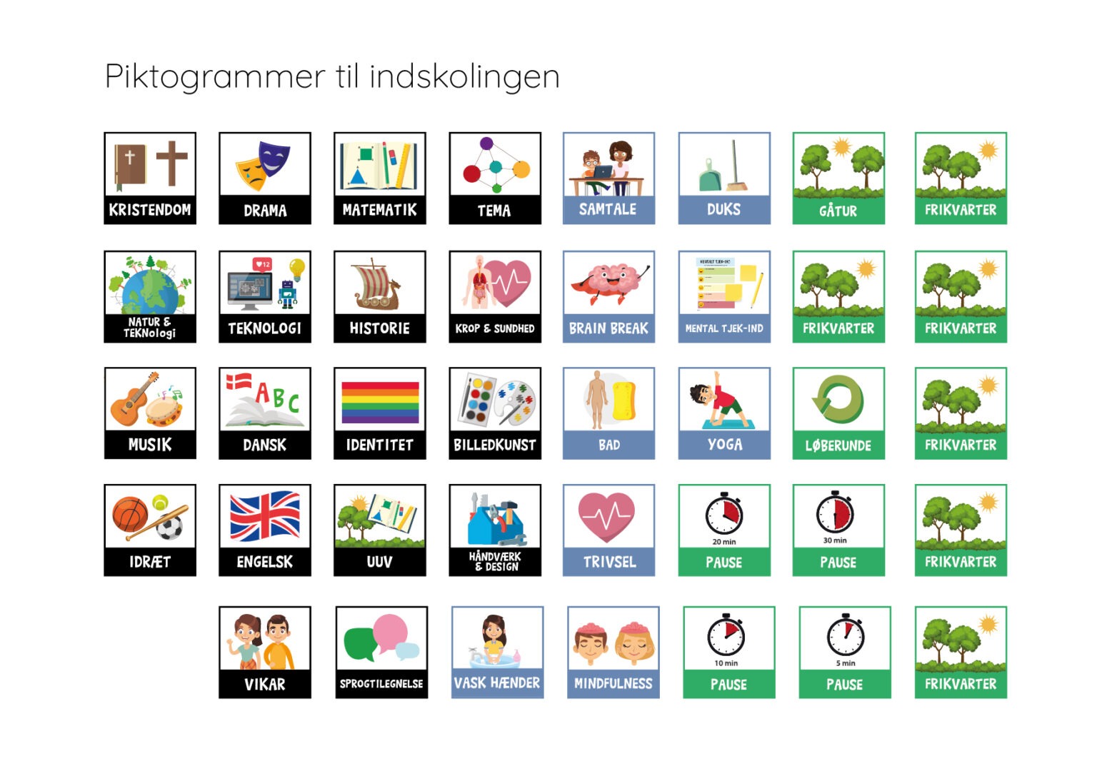 Piktogrammer | Positiverne