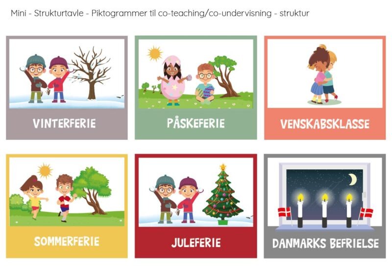 Minipiktogrammer til mærkedage, ministrukturtavlen - Billede 4