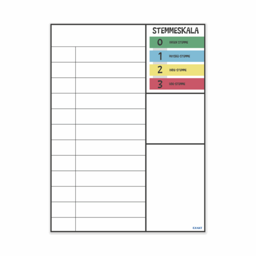 Magnetfolie - Struktur til klasseledelse inkl. skrivbare labels