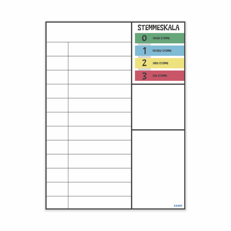 Magnetfolie - Struktur til klasseledelse inkl. skrivbare labels