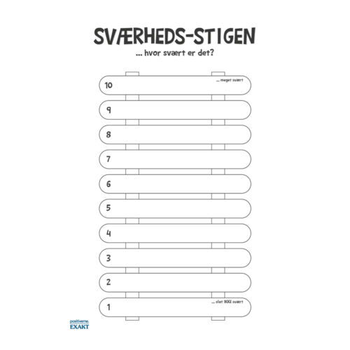 Sværhedsstigen, uden farver