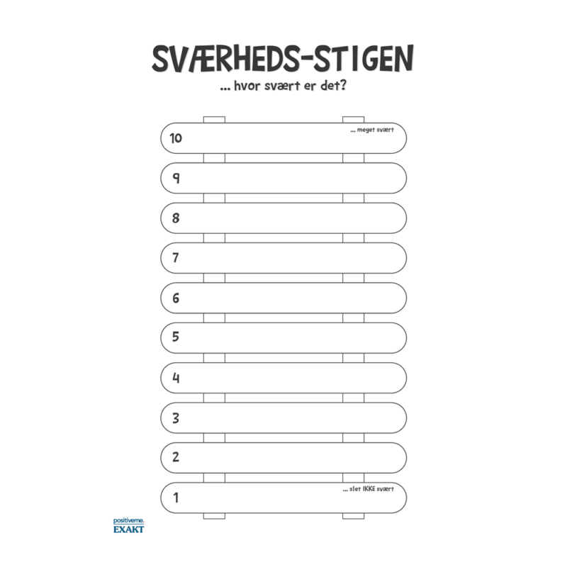 Sværhedsstigen, uden farver