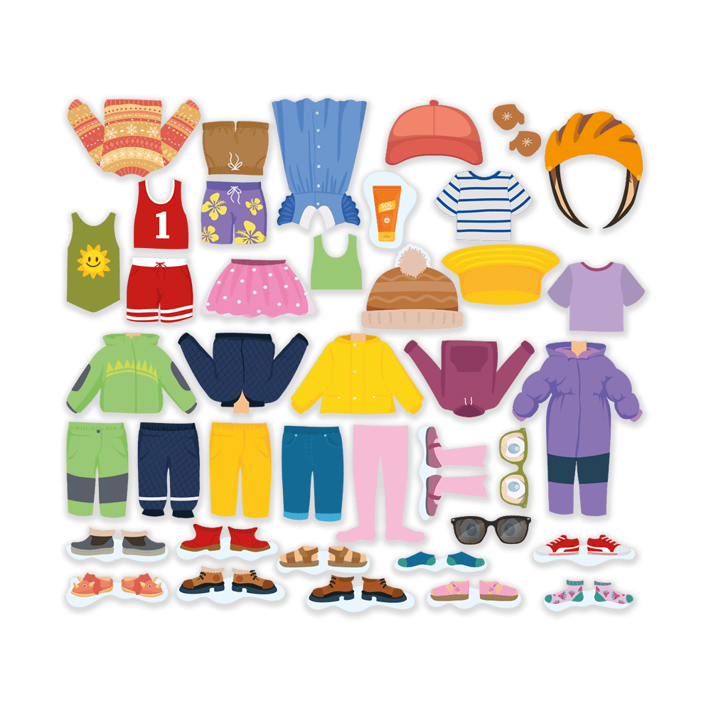 Tøj – årstider – A3