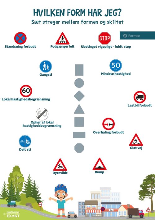 Trafikskilte - hvilken form har skiltet? - 2