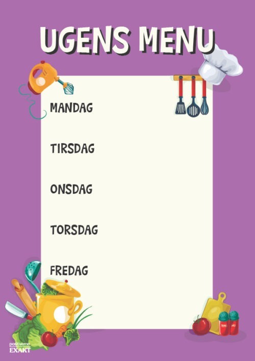 Ugens menu Lilla