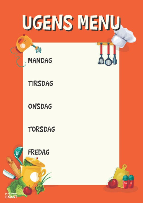 Ugens menu