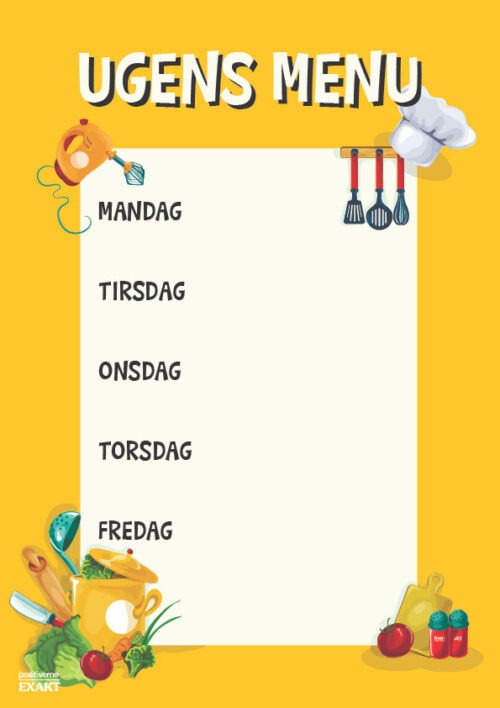 Ugens menu