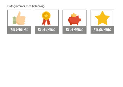Piktogrammer - Belønning
