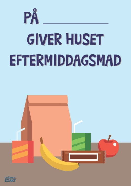 Denne dag giver huset eftermiddagsmad