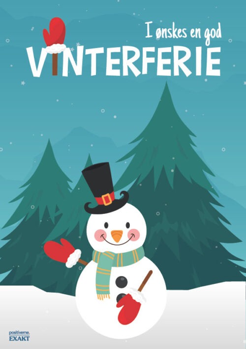 Info-Plakat - God Vinterferie