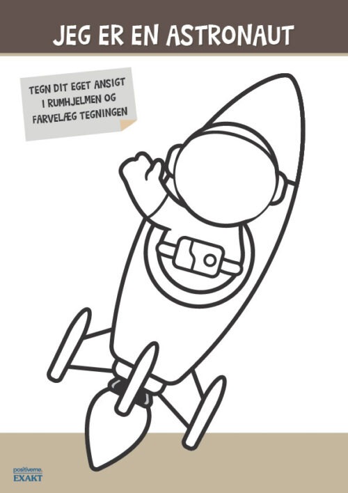 Tegn og farvelæg - Jeg er en astronaut 4