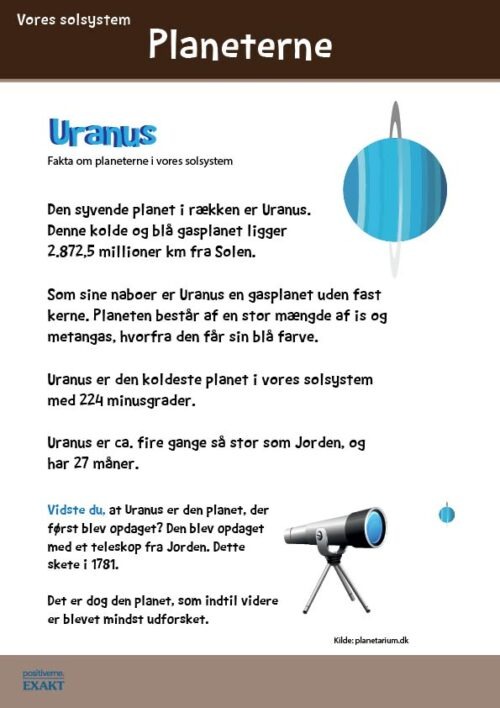 Fagtekst - Læs om Uranus