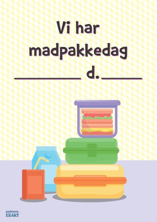 Denne dag har vi madpakkedag